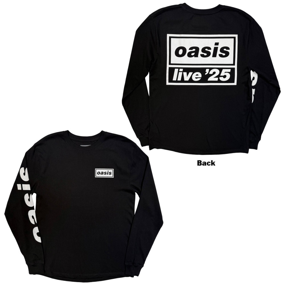 Oasis - Live '25 Lockup Longsleeve shirt - Black